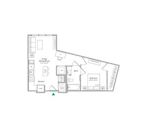 J2 Floor Plan at The Ace, Richmond, 23230