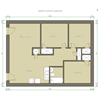  Floor Plan Three Bedroom One Bath
