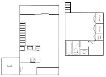  Floor Plan 1 Bedroom Loft