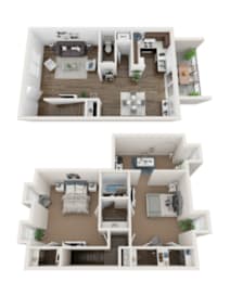 Floor Plan Ravenwood 2 Bed 1 5 Bath Large