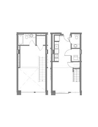  Floor Plan 1 Bed 1 Bath T1 MFTE