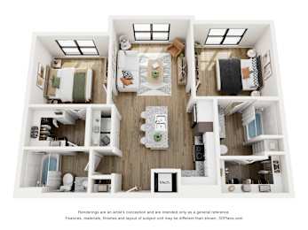 B1 Floor Plan at Tapestry Woodland Hills, Humble, 77346