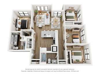 D1 Floor Plan at Tapestry Woodland Hills, Humble