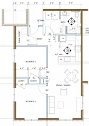  Floor Plan Two Bedroom