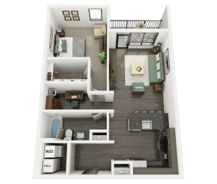 3D Floorplan of the Hammet