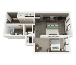 3D Floorplan of the Woolrich