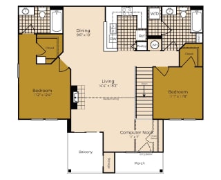 a floor plan of a home