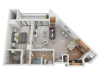 floor plan at Central Park East in Arlington Heights, IL