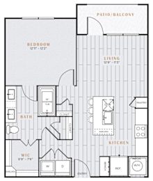 two bedroom floor plan  the residences at sawmill estates