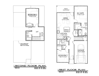 Floor Plan  the floor plan of the second floor of a house