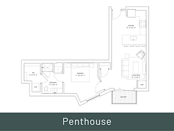 a floor plan of a house for rent