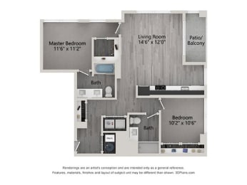 bedroom floor plan | lodges at the shoreline