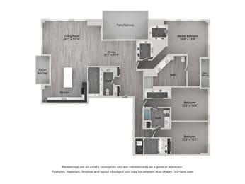 a floor plan of a house with a white background
