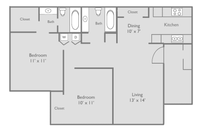 a floor plan of a house with a swimming pool