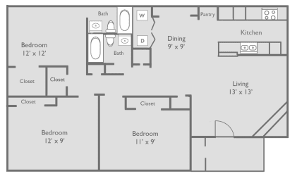a floor plan of a small apartment