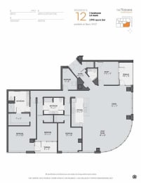 Floor Plan  the floor plan of the 12th floor