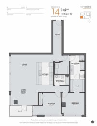 Floor Plan  the floor plan of the apartments