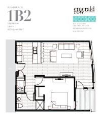 a floor plan of a bedroom apartment
