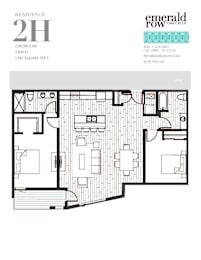 the floor plan of the condo