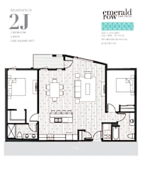 a floor plan of a modern apartment