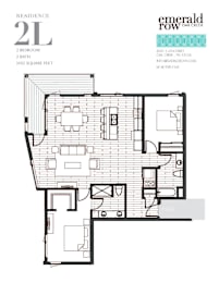 floor plan of the second level of the condo
