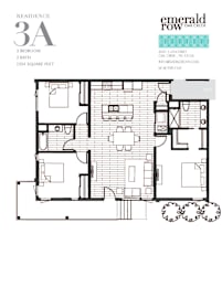 floor plan of the third level of the apartment