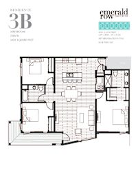 floor plan of the third level of the apartment