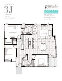 a typical floor plan of a 3j condo