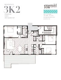 floor plan of the second level of the condo