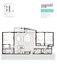 a 3d floor plan of a modern apartment