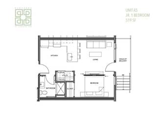 a floor plan of a house with a garage