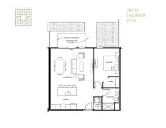 a floor plan of a house with a loft