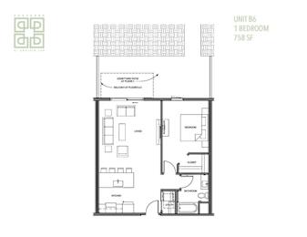 a floor plan of a house with a loft