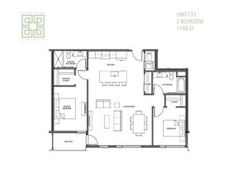 a typical floor plan of a house
