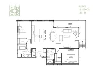 the floor plan of the condo