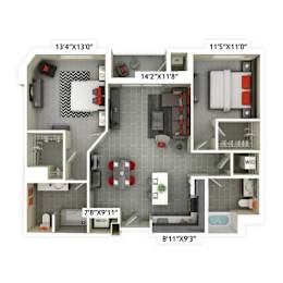 an illustration of a floor plan of a house