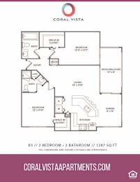 a schematic of a coral vista floor plan
