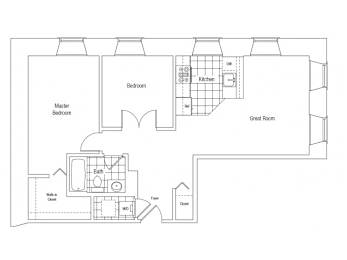 our floor plan of the apartments