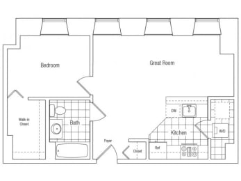 our floor plan of the apartments