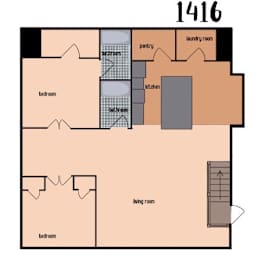 the first floor floor plan of a 367 sq ft house