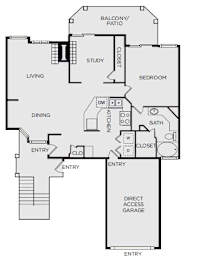 an illustration of a floor plan of a house