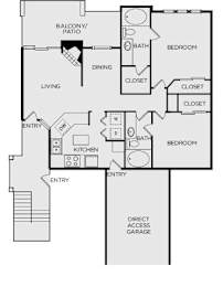 a floor plan of a house with a bedroom and a living room
