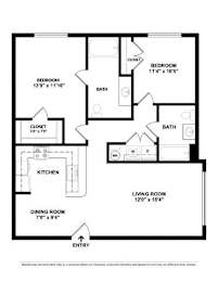 A black and white image of a floor plan for a house.