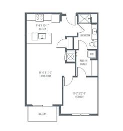 A floor plan of a house with a kitchen, dining room, living room, bedrooms, and bathrooms.