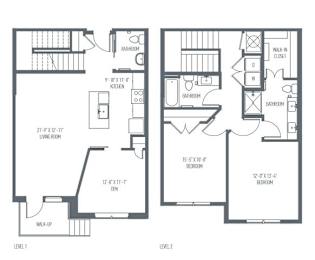 A floor plan shows a two-story home with labeled rooms and dimensions.