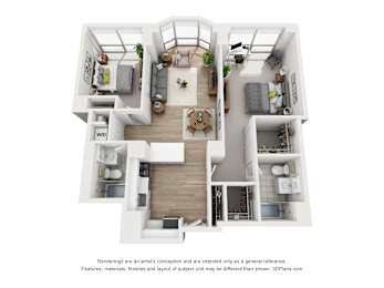 bedroom floor plan  the residences at