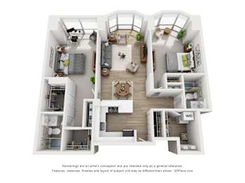  Floor Plan Two Bedroom O