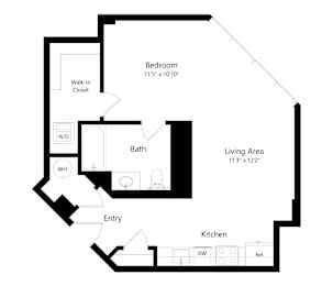 an illustration of a floor plan of a house with an open floor plan and floor