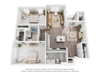 Floor Plan  a 1 bedroom floor plan  woodland park apartments