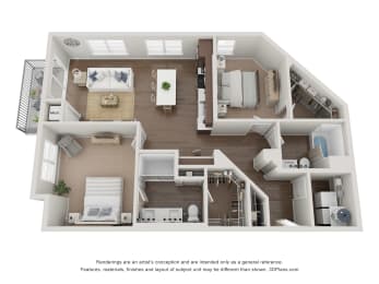 2 bedroom 2 bathroom